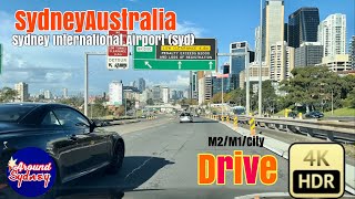 Sydney Australia [4K 60fps HDR Driving Tour]Glenhaven M2//Sydney CBD//International Airport(Syd)