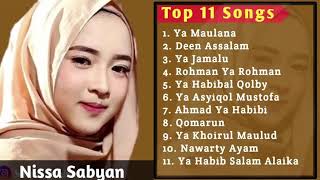 Download lagu #top 11 Songs Nissa Sabyan Mp3 Video Mp4