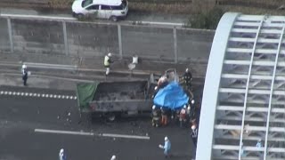 車４台の事故で男性１人死亡 滋賀県の名神高速道路