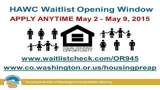 Housing Authority of Washington County Waitlist