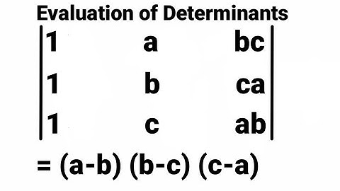 How to Solve   Determinants Using Properties || Evaluate using properties of determinants of matrix