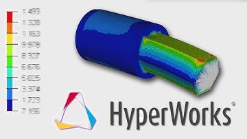 3D FEA Hyperworks Linear Static Assembly Stress Analysis
