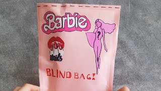 BLIND BAG BARBIE NAILS 💅paper SQUISH 🎁#blindbag# BARBIE #nails#