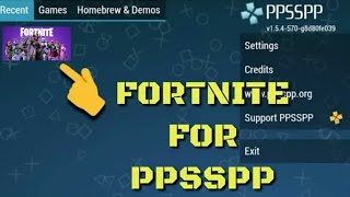 FORTNITE for ppsspp iso for android [download now] || ANDROID SHORTS GAMER || screenshot 5