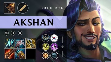 Akshan Mid vs Orianna - KR Challenger Patch 25.23