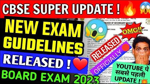 CBSE Big News- CBSE Released Exam Guidelines 🔥| Exam Date Sheet | Practical Exam,Internal Assessment
