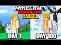 I Survived 100 Days as an ANGEL in Hardcore Minecraft!