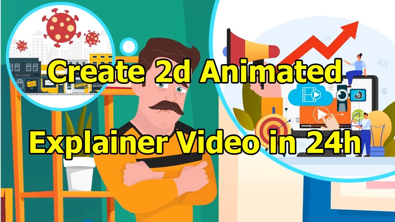 Service of creating 2d animation explainer videos | Outsourcing video