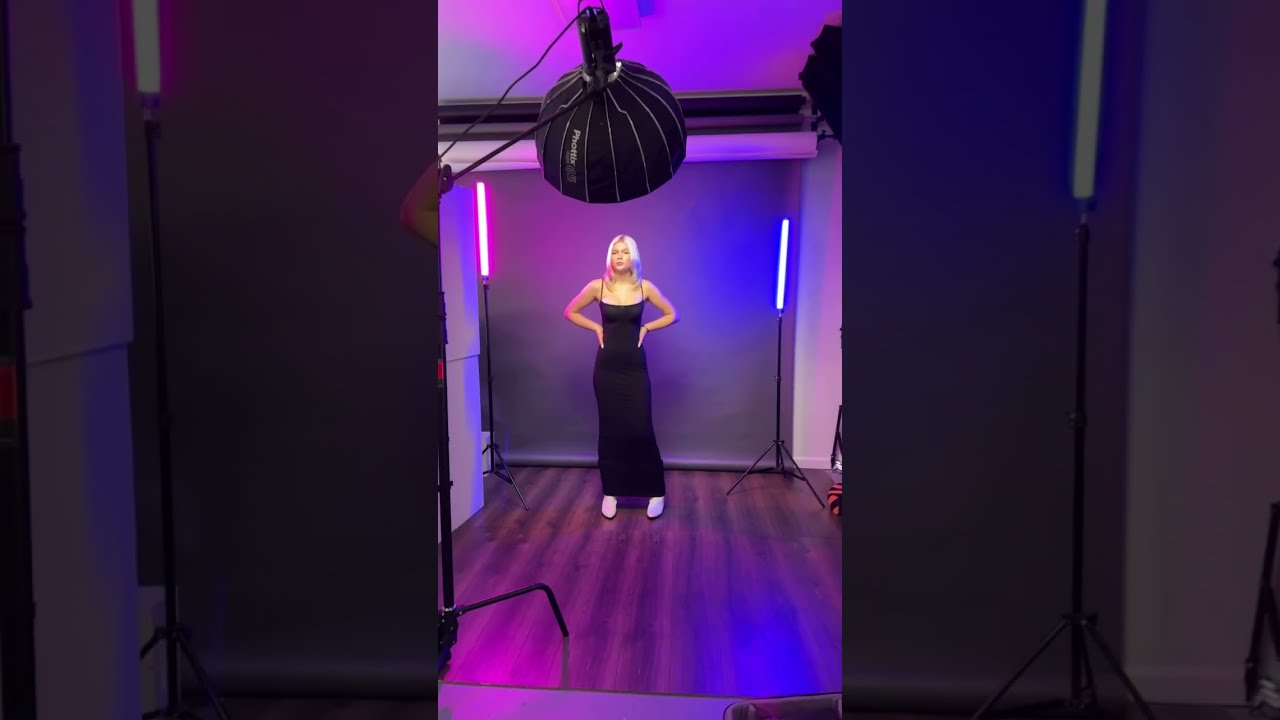A Model Shoot With RGB LED Lights Nikonusa Z9 Photoshoot Photography Portraitphotography