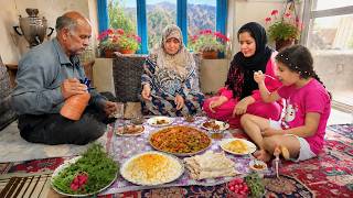 Village Lifestyle Iran | Traditional Cooking & Amazing Iranian Okra Stew 🍲