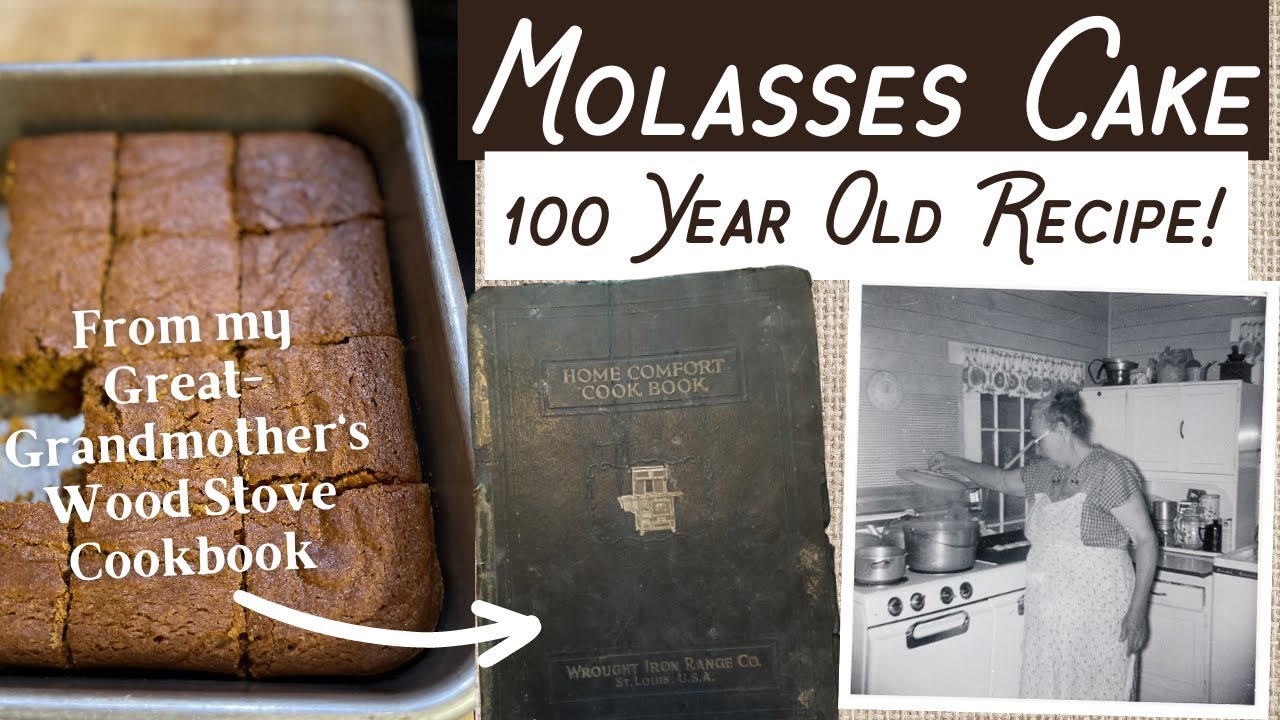 Molasses Cake - Old timey, 100-year-old recipe from the Home Comfort Wood Stove Cookbook!