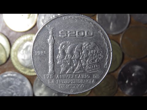 ¿¿ Cuánto Vale 200 pesos (175 Aniversario de la Independencia de México) del 1985????