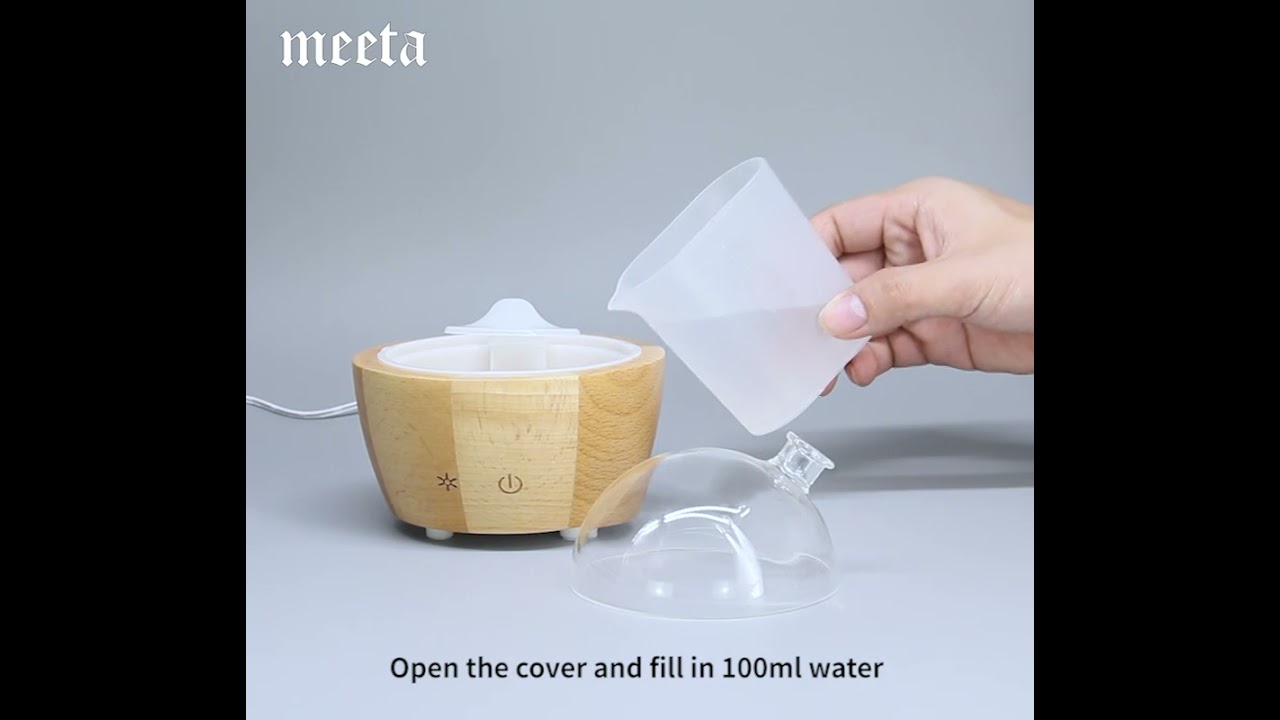 Portable Water Glass Diffuser 7 Led Color Night Lights Aroma Diffuser Humidifier AD402