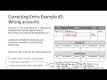 Year 12 Accounting - How to record correcting entries #1