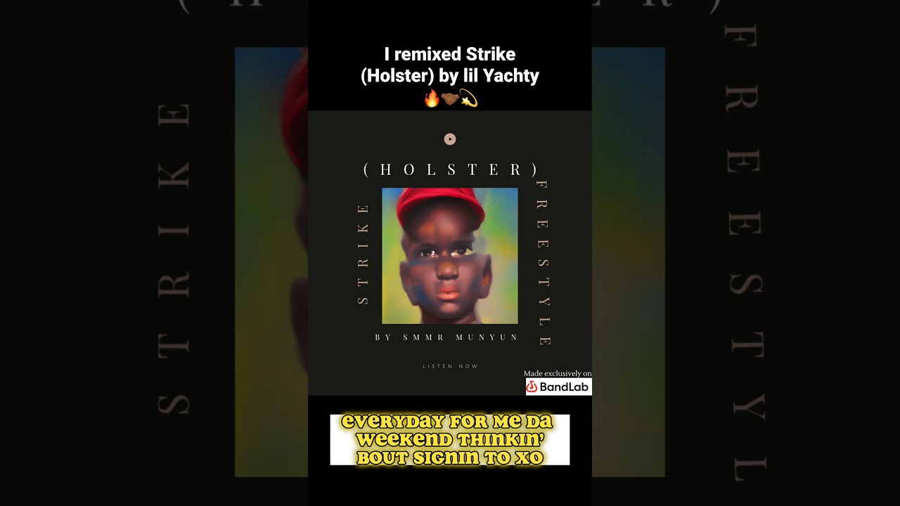 I remixed holster by Yachty in 20 Min using BandLab on my phone. 🔥😅 