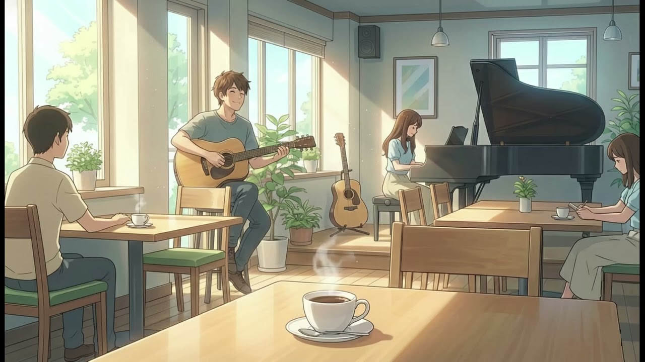 Relaxing Cafe Jazz Music ☕ Smooth Acoustic Jazz for Work & Study