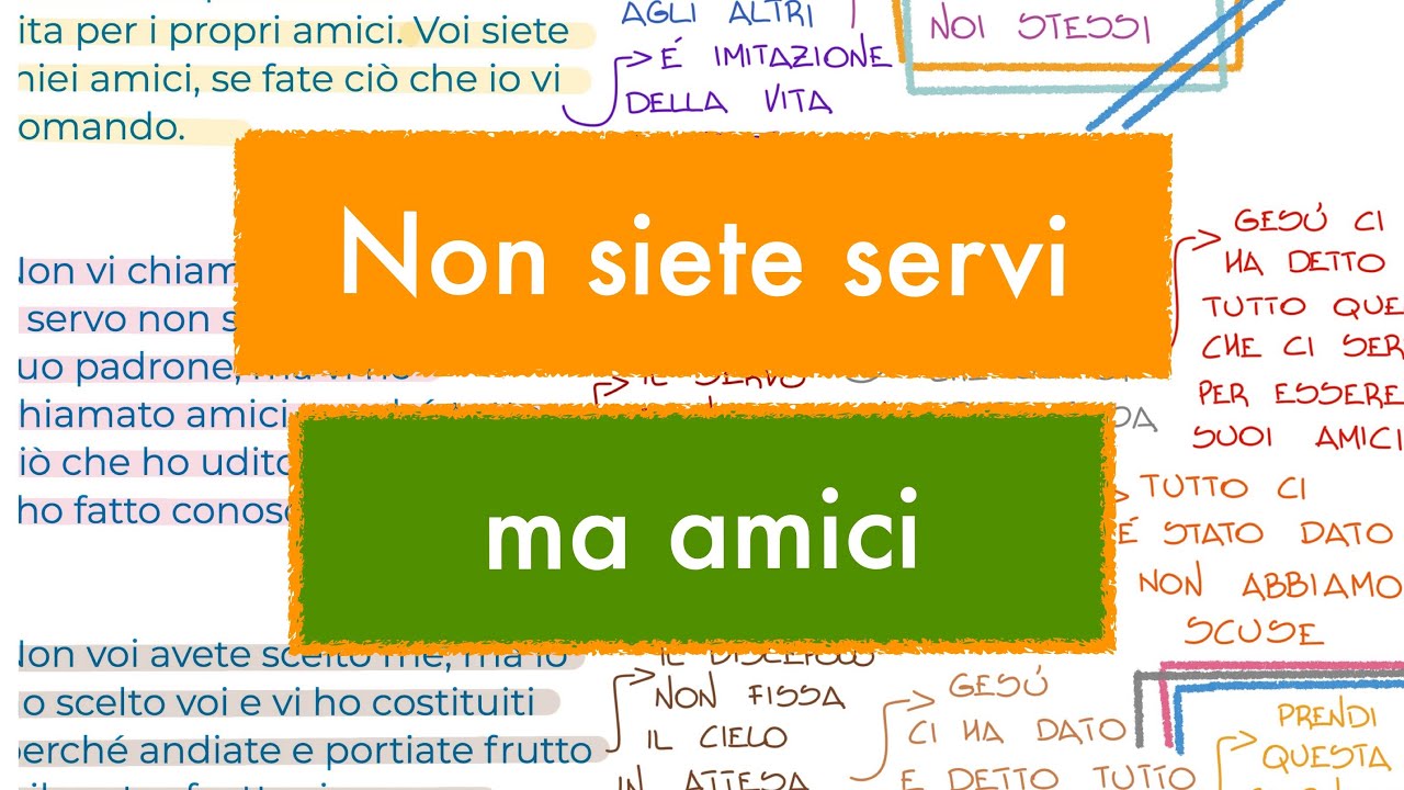 Non siete servi ma amici (Gv 15,9-17) SABATO 14 MAGGIO - YouTube