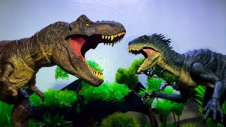 Tyrannosaurus rex vs scorpios rex battle