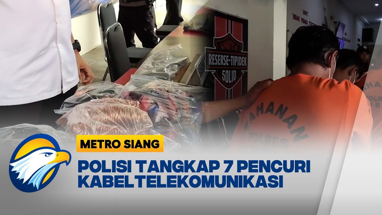 Polres Tuban Tangkap 7 Pelaku Pencurian Kabel Tower  [Metro Siang]