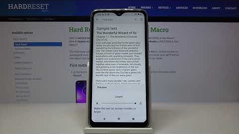 How to Change Font Size in MOTOROLA One Macro – Adjust Font Size