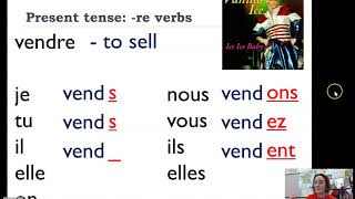 Conjugating French RE Verbs in the Present Tense