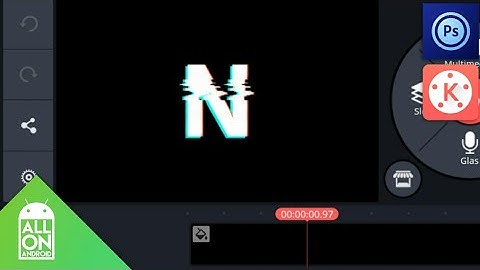 How to make glitch intro on Android | Photoshop Touch, Kinemaster