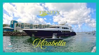 157'/47.9m Trinity built Superyacht MIRABELLA reaches St. Maarten | 4K