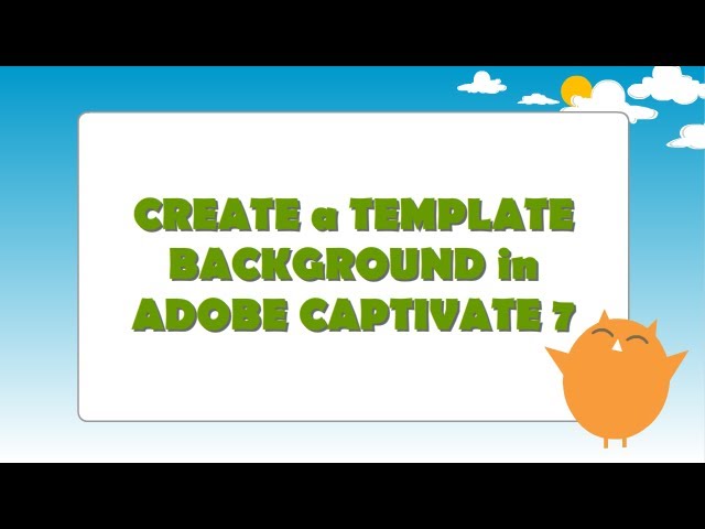 Create a Template Background in Adobe Captivate 7 - YouTube elearning-templates-the-15-best-resources-for-2024