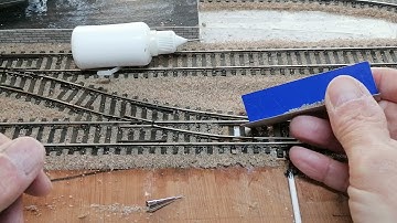 How to Ballast model railway / railroad points and switches for beginners