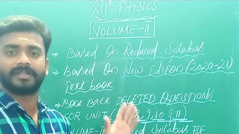 12th PHYSICS//VOLUME 2//BOOK BACK DELETED QUESTIONS//REDUCED SYLLABUS//