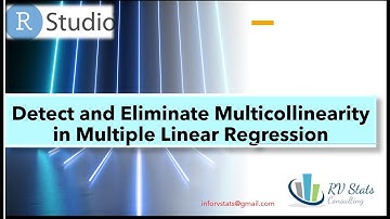 Detect and eliminate Multicollinearity in Multiple Linear Regression in R Rstudio Tutorial Data