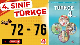 4. Sınıf Türkçe Ders Kitabı Sayfa 72 73 74 75 76 - Ada Yayınları