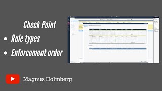 Check Point Rule types - explicit, implied, implicit and enforcement order