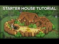 Minecraft: Building a Cozy Survival Starter House Tutorial