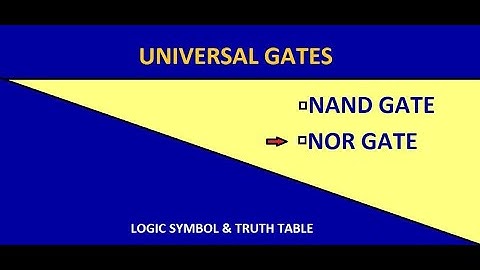 Universal gate(PART1) NOR in bengali