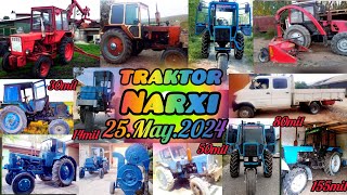 Traktorlar Narxi 25.May.2024 Belarus 82.1 Mtz-80x Ttz T28 Yumz Changan Mashina Deku Turbo Kombayin