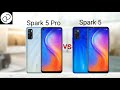 Tecno Spark 5 Pro vs Spark 5; what's the difference?