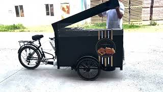 Waffle Cargo Bike Mobile Ice Cream Cart