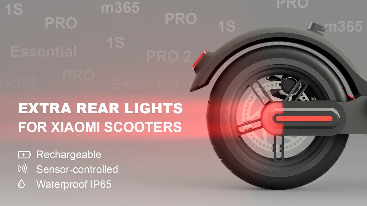 Wedge Elektriker Illustrer rLight - rechargeable rear lights exclusively for Xiaomi scooters |  PROTOTYPE - YouTube