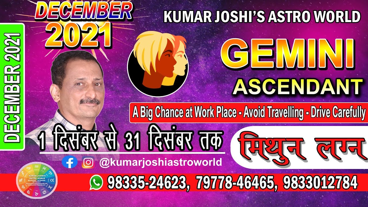 Gemini December 2021| Gemini Rashifal | मिथुन लग्न Dec 2021|prediction for the month of December2021