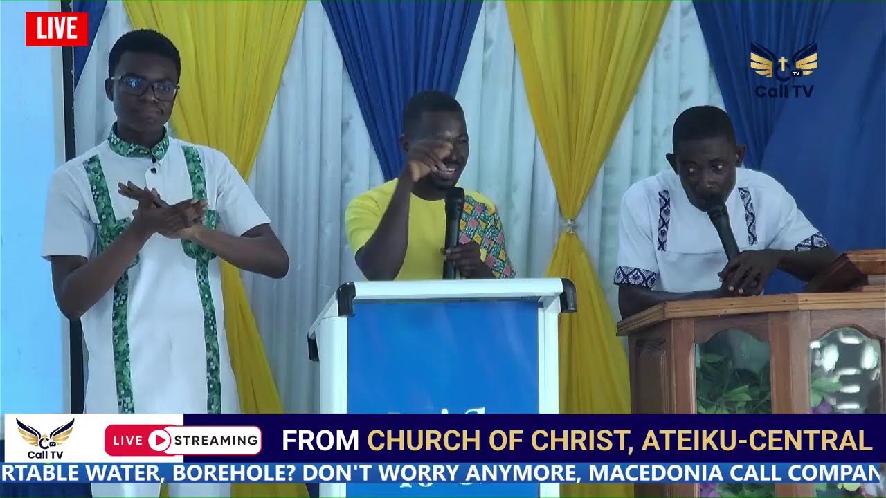 Sunday Church Service-Church of Christ, Ateiku-Central.