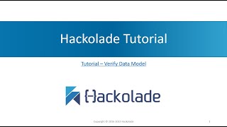 How-To : Verify Data Model
