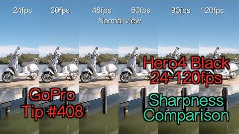 Hero4 Black - 1080p 24-120 fps Quality Sharpness Comparison - GoPro Tip #408 | MicBergsma