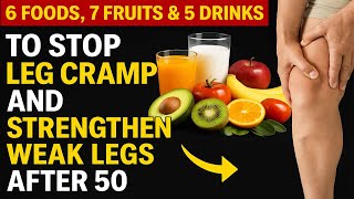 6 Foods, 7 Fruits & 5 Drinks To Stop Leg Cramps And Strengthen Weak Legs After 50