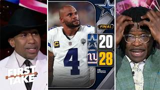 FIRST TAKE | "Dallas are SOFT" - Stephen A. ROASTS Michael Irvin after Cowboys brutal loss to Giants screenshot 3