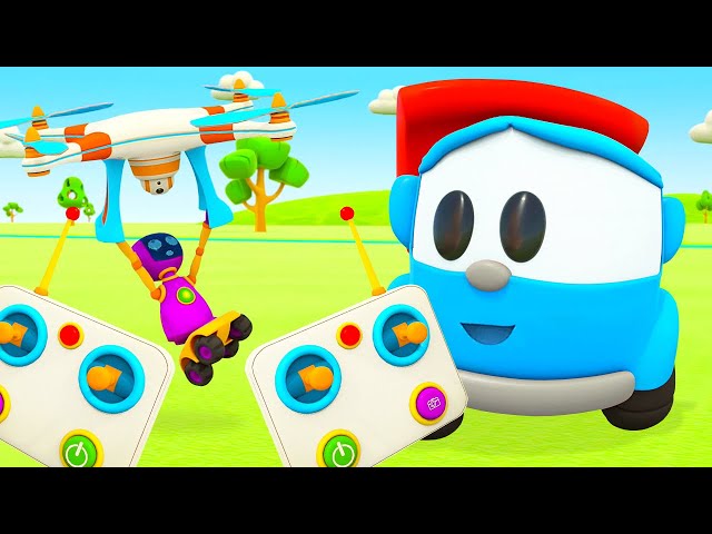 Car cartoons full episodes - Leo the Truck & Street vehicles for kids. Funny cartoons for kids. class=