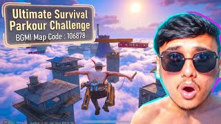 HARDEST TRENDING PARKOUR CHALLENGE IN BGMI WOW CODE - 106878 | PUBG MOBILE WOW MODE GAMEPLAY