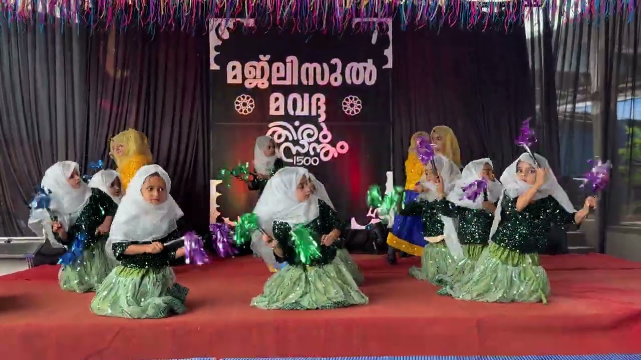 UKG Girls performance # rabeeul awal # nabidinam # kids