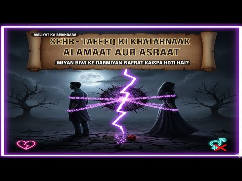 سحر تفریق میاں بیوی میں نفرت کی سب سے خطرناک علامتیں اور فوری قرآنی علاج جدائی کا جادو