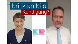 Kita2Day I Harte Kritik öffentlich am Träger? Fristlose Kündigung möglich?